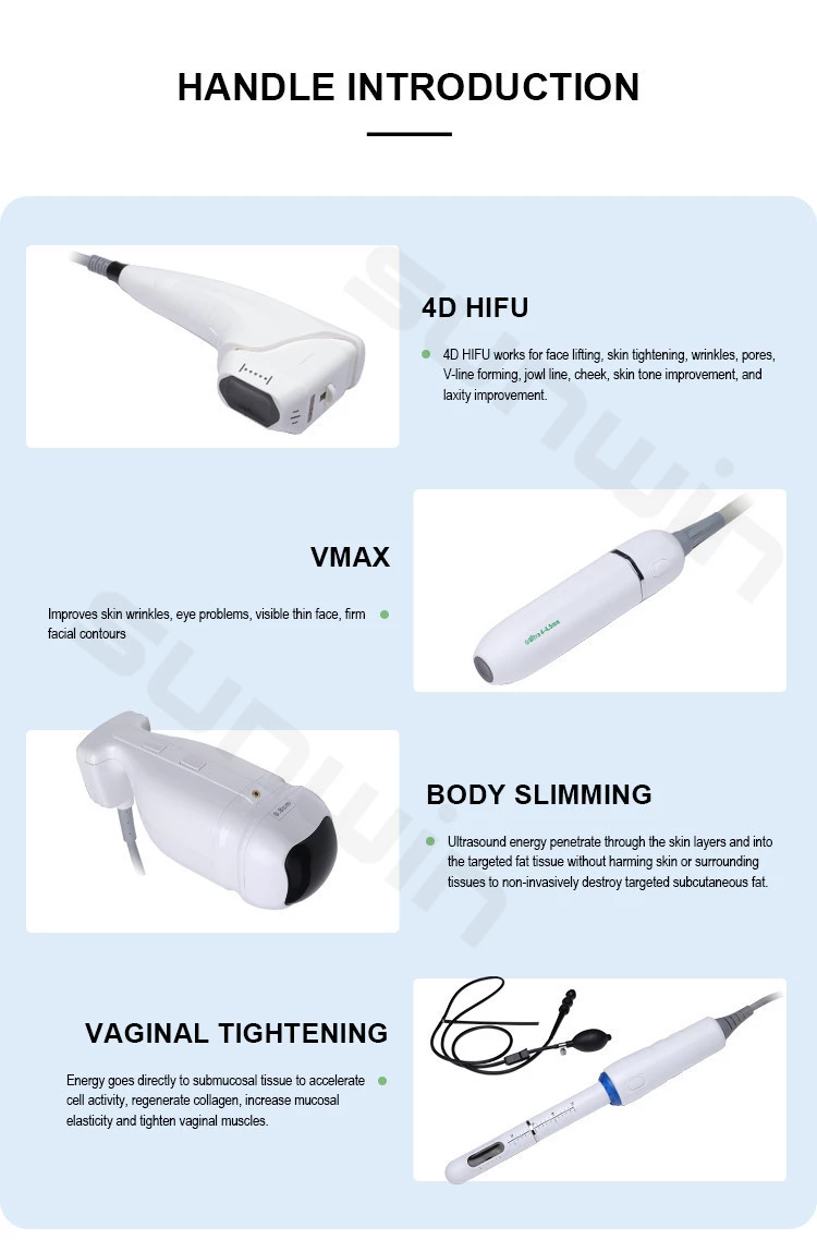 HIFU 4D フェイスリフト 脂肪吸引 ボディスリミング Vmax 膣引き締め