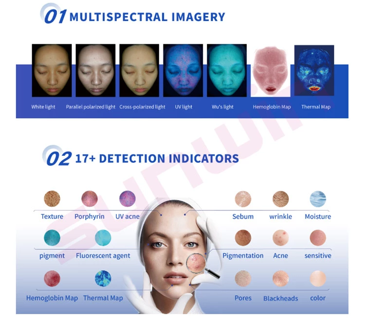 Professional AI Skin Analyzer | 30MP Facial Diagnosis Machine ...