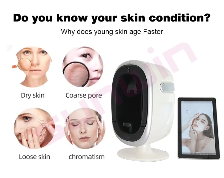 Professional AI Skin Analyzer | 30MP Facial Diagnosis Machine ...