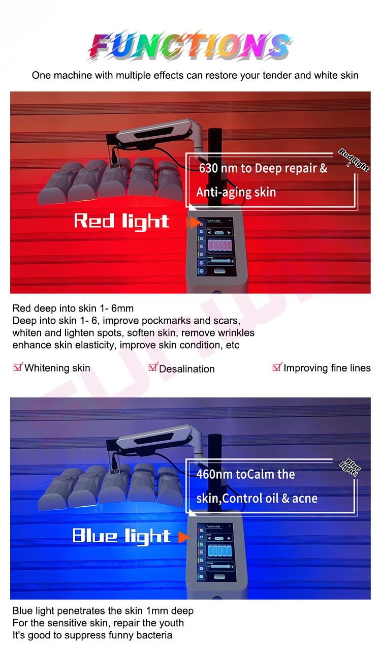 Pro 7-Color LED Phototherapy System SW-B005 | Sunwinbeauty